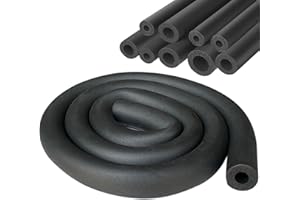 RHBHY Tubo Isolante Del Condizionatore 13 mm Isolamento Tubi Pipe Insulation Impermeabile e Altamente Elastico Utilizzato nei Condizionatori Canalizzati 1.8 m (Nero, 13mm)