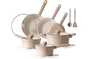 SENSARTE Keramiska grytor och stekpannor set non-stick induktionshäll