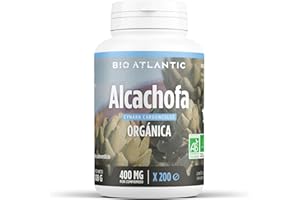 BIO ATLANTIC ✿ Alcachofa Orgánica - 1200 mg por dosis diaria - Cynarin - 200 comprimidos - Alta Concentración, Formato Ahorro, Premium y Vegetal