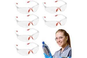 CYBGQP 6 Stück Schutzbrille, Schutzbrille Arbeitsschutzbrille, Schutzbrillen, Arbeitsschutzbrille, Schutzbrille für Brillenträger, Sicherheitsbrille, Laborbrille, Augenschutzbrille für Arbeit, Personenschutz