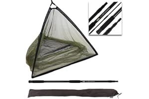 DNA Leisure NGT 42" Carp Fishing Landing Net & 3m 3pc Telescopic Handle With Stink Bag