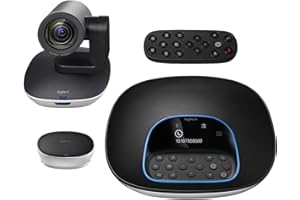 Logitech Group, Sistema de Webcam para Videoconferencia, Full HD 1080p/30fps, Enfoque Automático, Skype for Business, Teams, Zoom, Fuze, Hangouts Meet, Hardware, Cortana, Cisco Jabber, Portátil/PC/Mac