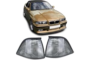 ‎CARPARTS-ONLINE Blinker Schwarz Smoke Paar passend für BMW 3er E36 Coupe Cabrio 91-99
