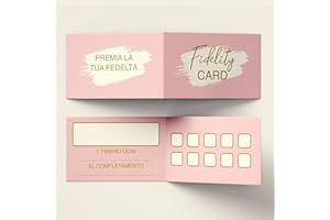 PRINTSERVIS Cartes de fidélité pliantes 10 boîtes pour esthéticienne coiffeuse masseuse, cartes de fidélité multi-usages imprimées sur papier 350 g (confiance à vos clients) (50 pièces)