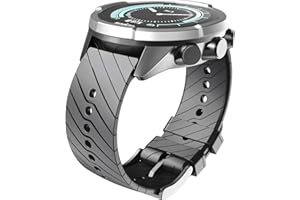 ANBEST Bracelet de rechange en silicone pour Suunto 9 Baro 24 mm pour Suunto Spartan Sport Wrist HR Noir