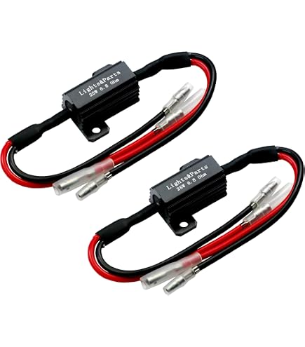 Produktbild von 2er-Set LED-Decoder H7 – Fehlerunterdrückung 50W 8 Ohm Widerstand, Alugehäuse Für LED-Scheinwerfer