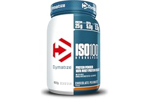 Dymatize ISO 100 Hydrolyzed Chocolate Peanut 932g - Whey Protein Hydrolysat + Isolat Powder