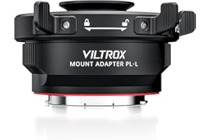 VILTROX PL-L Auto Focus Lens Mount Adapter Ring Compatible with PL Lens to L Mount Camera SL SL2/S1 S1R S1H/fp Cameras Adapter Manual Infinity Focus