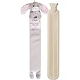 Extra Long Hot Water Bottle – Super Soft Novelty Plush Cover – Natural Rubber 2L Capacity – 72cm Long – Perfect for Pain Relief on Aches or Injuries (Rabbit)