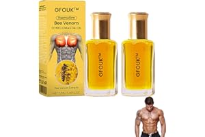 YESTREE GFOUK Thermofirm Bee Venom Gynecomastia Oil,Gfouk Bienengift-Gynäkomastie-Heizöl, Gynäkomastie-Straffungsöl für Männer,Kann Zur Stärkung Der Brustmuskulatur Beitragen (2)