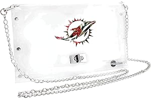 Littlearth NFL Unisex NFL Clear Carryall Crossbody Bag