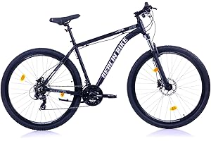 BERLIN BIKE VTT MTB1 - avec kit Shimano Complet - 21 Vitesses Shimano FD-TZ500/RD-TY300D, Freins à Disque hydrauliques Dacron