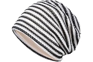 TERYNANLE Sleep Cap for Hair Loss, Cotton Slouch Beanie Hat for Women Floral Lace Turban Beanie Skull Cap, Soft Chemo Headwear for Sleeping Yoga Running Cycling, Breathable Sport Cap Headwrap Classic Baggy Hat