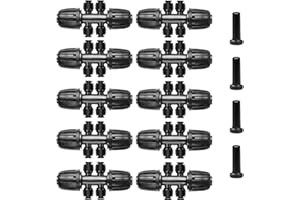 HOINCO 1/2 Inch to 1/4 Inch Tubing Irrigation Fittings for 16mm Drip Irrigation 6 Way, 1/4 End Plugs Anti-Drop Irrigation Tube