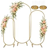 Wedding Arch Stand 6ft 5ft 4ft 4ft Gold Metallic Balloon Arch Backdrop Stand Wedding Arches for Wedding Birthday Party Decora