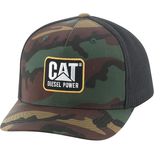 Cappello CATERPILLAR Stile Camionista &ndash; Regolabile, Unisex, In Mesh E Cotone