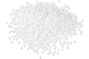 sourcing map 1 Pack 0.1" White Mini Polystyrene Foam Beads Ball Round for the Arts, DIY Crafts, Party Decorations, Fillings of Vase Pillow