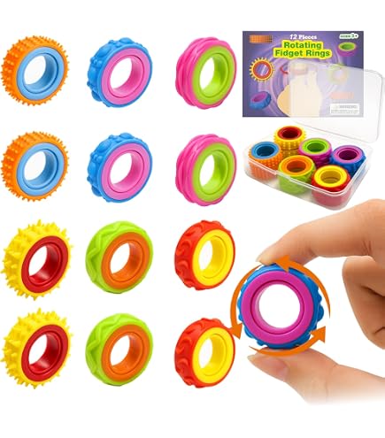 12 Pierres Sensorielles En Silicone - Jouets Anti-stress Fidget - Textures Variées Pour Enfants Et Adultes