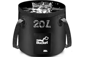 XYUXWLG Folding Water Bucket, 20L Collapsible Bucket Portable Lightweight Foldable Bucket for Camping Traveling Picnic Hiking Fishing Boating Gardening Car Washing