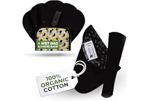 ‎NATISSY Öko STRING Slipeinlagen waschbar aus Bio Baumwolle (tanga, 7er-Pack); kleine, dünne Slipeinlagen Damen & Mädchen MADE IN EU; waschbar bei hoher T°; 100% atmungsaktiv (kein PUL) für täglichen Ausfluss