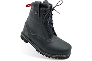 Mycl Turell Agent Grey Motorradstiefel für Herren - Atmungsaktive, Wasserdichte Boots mit Rutschfester Sohle für Überlegene Sicherheit