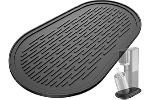 Aissom Exklusives Silikonmatte kompatibel mit SodaStream E-Duo und Duo, perfektes Abtropfmatte Silikon, rutschfest, Stabil, Tropfmatte, Zubehör für Sodastream (Für E-Duo/Duo)