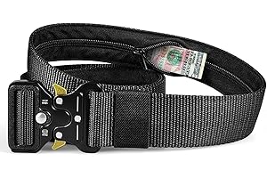 LEXICANMHS LEXICAMHS taktyczny pasek na pieniądze z zamkiem błyskawicznym, tajna przegroda, antykradzieżowa, torba na pieniądze, odpowiedni do podróży, podróży służbowych, joggingu, dla mężczyzn i kobiet