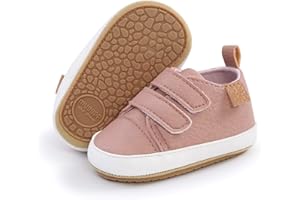BABSMULY Baby-Schuhe für Jungen und Mädchen, rutschfeste Gummisohle, High-Top-PU-Leder, Sneaker, Kleinkind, Krippenschuhe, Neugeborene, Loafers, Flache Schuhe.