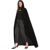 Kids Velvet Hooded Cape – 39 Inch Unisex Cloak For Halloween, Witch, Wizard & Cosplay - View #7