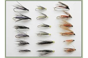 TROUTFLIES UK WET VARIETY PACKS Wet Flies, 18 Partridge & Orange, Snipe & Purple, Yellow Dove, For Fly Fishing