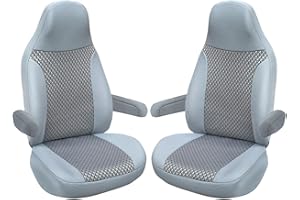 BREMER SITZBEZÜGE Fundas de Asiento compatibles con Autocaravana, para Conductor y copiloto, número de Color: 822 (Gris).