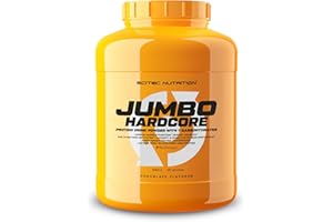 Scitec Nutrition Jumbo Hardcore, wysokobiałkowy gainer na masę z Amino Select Matrix, superfoods, kreatyną i 7 węglowodanami, bezglutenowy i bez laktozy, 3060 g, Czekoladowy