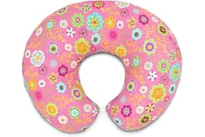 Chicco Boppy Coussin d'Allaitement pour Bébés 0+ Mois, Forme Ergonomique avec Insert Miracle Middle, Coussin Enfant et Nid Bébé pour l'Allaitement et le Biberon