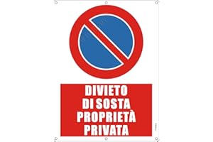 AERHIMIY Cartello Proprieta Privata Divieto di Sosta Alluminio Riflettente 30x40 cm, 1 Pezzi Divieto di Sosta Proprietà Privata Metallo Protezione UV, Impermeabile, Antiruggine, Con fori