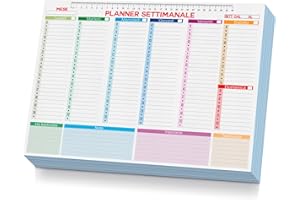 ^RTERBY'S Arterby's® - Plan Settimanale A3 (29,7 x 42 cm) - Organizzazione e Produttività - Da tavolo - Senza date (C0005-V1, A3)