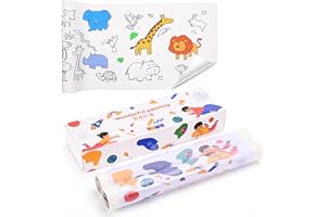 CELION Rollo de papel para colorear para niños, rollo de papel de dibujo para niños, ideal para dibujar, colorear, manualidades, proyectos escolares, 2 rollos (11.6-x 116 pulgadas)