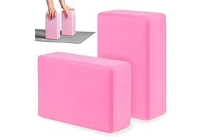 MA.CA-2 Set di mattoncini Yoga in schiuma EVA, leggeri e resistenti, antiscivolo, ideali per Pilates, stretching, meditazione e riabilitazione, Facili da pulire, adatti a principianti e avanzati