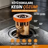 Gider Kokusu ve B&ouml;cek &Ouml;nleyici Gider Kapağı, Duş ve Lavabo İ&ccedil;in Geri Akış &Ouml;nleyici Plastik Yer S&uuml;zgeci Kapağı