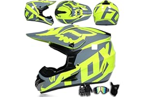 ARMAAN Casco de motocross para adolescentes y adultos, casco integral para todoterreno, descenso, moto de cross, cascos de moto para exteriores, casco de moto de cross para niños y niñas,Color G-L(56~57cm)