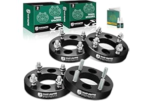 YHTAUTO 4x100 to 4x108 mm Wheel Adapters 1 inch Fits Chevrolet, Dodge, Honda, Mazda, Saturn, Scion, Acura, Toyota, Accord, Civic, Tire Adapters w/ M12x1.5 & 12.9 Studs, 67.1 mm Center Bore 4 Lug 4PCS