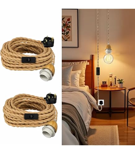 EU Plug Twisted Hemp Rope Pendant Lights Cord Kit with Switch E27 Socket Industrial Antiqued EU Plug Twisted Hemp Rope Pendant Lights Cord Kit with Switch E27 Socket Industrial Antiqued