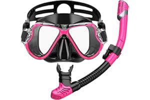 ADICOP Zestaw maski i fajki dla dorosłych, zestaw do nurkowania i fajki, maska do nurkowania, na basenie, sprzęt treningowy, z torbą do przenoszenia, dla młodzieży i mężczyzn i kobiet