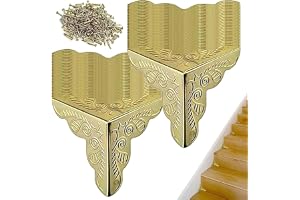 Stair Corner Guards - 50 x 50 mm Dust Seal Pads, Self Adhesive Furniture Protectors, dekorativa kantskydd, antika vägghörnskydd