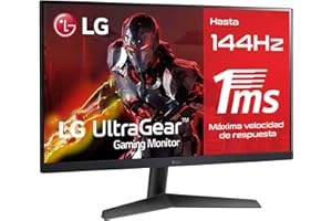 ‎LG LG Electronics 24GN60R-B.BEU 60,4 cm (24 Zoll) UltraGear IPS Gaming Monitor (1 ms GtG, 99% sRGB, AMD Free Sync Premium, HDR 10) Schwarz