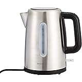 Amazon Basics Stainless Steel Portable Electric Hot Water Kettle - 1.7 Liter, Silver