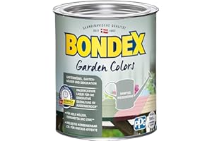 Bondex Garden Colors Sanftes Weidengrau 0,75 L für 9 m² | Halbdeckende Farbe | Vintage-Flair | Dekorative Holzfarbe | seidenmatt | Holzlasur