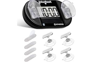 NEWZEROL 4 Stück Saugnäpfe Klettverschluss kompatibel mit Needit Park Lite/Solar, Wiederverwendbare Hitzebeständige Stark Haftende Klettpads als Ersatz, Parkscheiben-Klebepad-Set für Windschutzscheibe