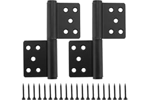 ZOENHOU Lot de 2 charnières de drapeau en acier inoxydable, Charnières coulissantes, Charnières pliables, Charnières de drapeau amovibles, Pour portes, fenêtres et armoires en intérieur et