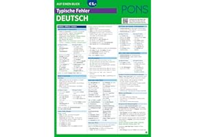 Pons German series: Pons Typische Fehler Deutsch auf einen Blick