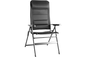 Brunner Aravel 3D Sedia Ergonomica da Campeggio, L, Nero